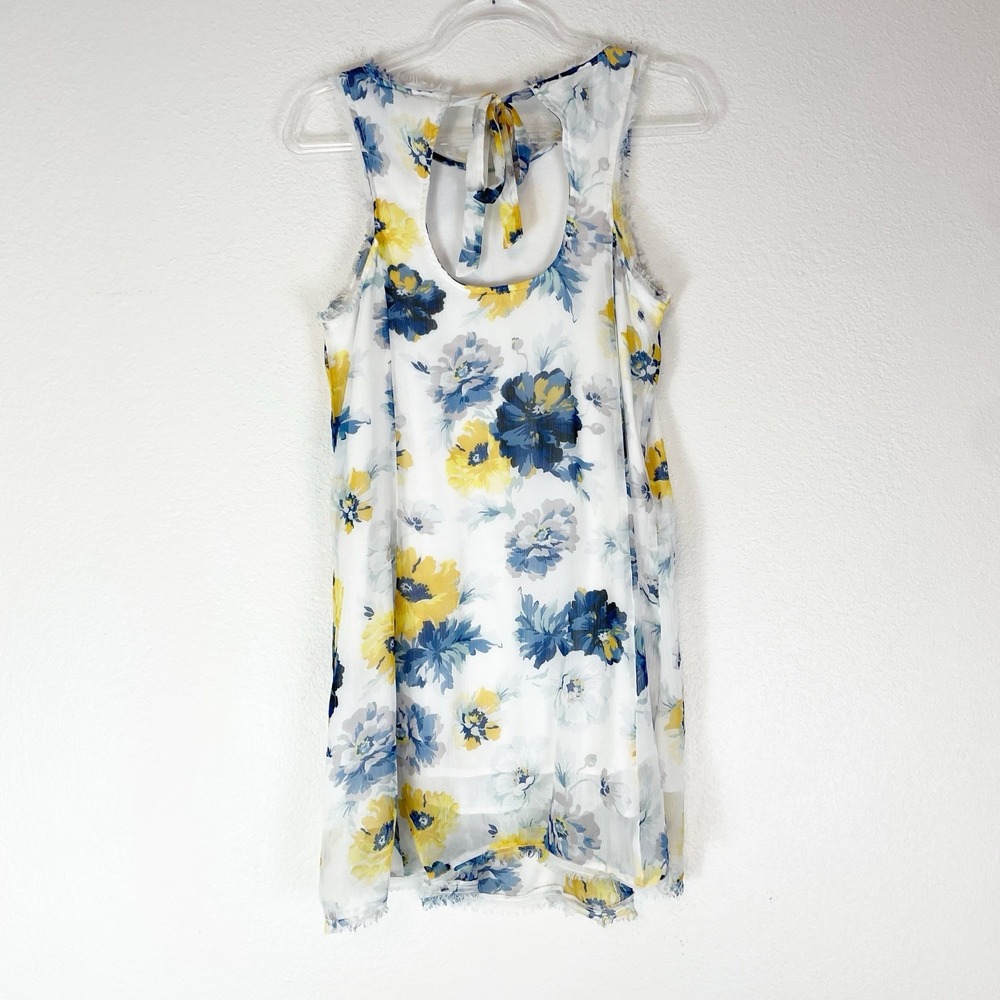 Abercrombie & Fitch Dress Sz Small Mini Shift Floral Cottage Flowy Airy Brunch S - Picture 5 of 11